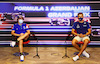 GP AZERBAIJAN, (L to R): Fernando Alonso (ESP) Alpine F1 Team e George Russell (GBR) Williams Racing in the FIA Press Conference.
03.06.2021. Formula 1 World Championship, Rd 6, Azerbaijan Grand Prix, Baku Street Circuit, Azerbaijan, Preparation Day.
- www.xpbimages.com, EMail: requests@xpbimages.com © Copyright: FIA Pool Image for Editorial Use Only