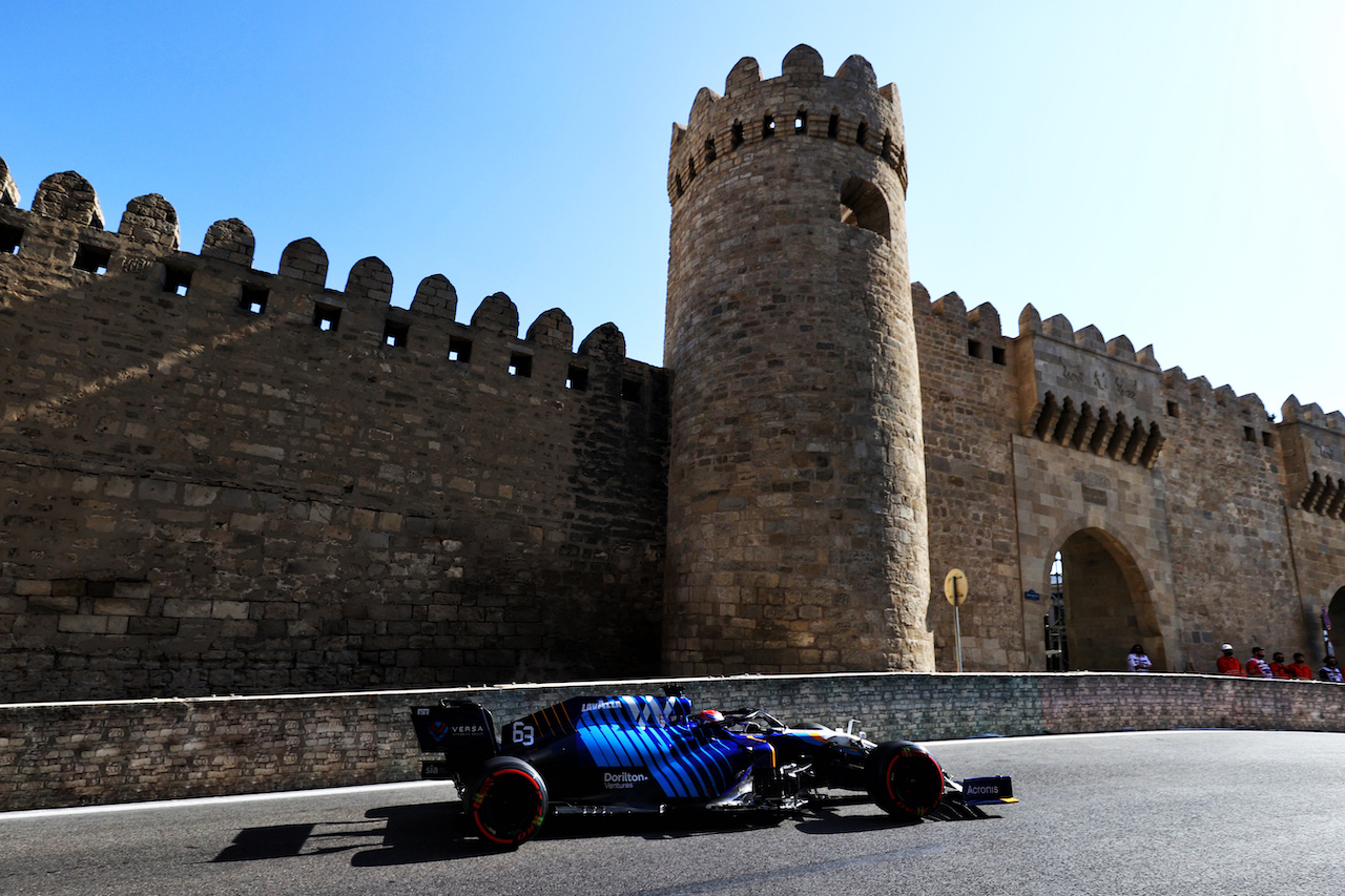 GP AZERBAIJAN, George Russell (GBR) Williams Racing FW43B.
05.06.2021. Formula 1 World Championship, Rd 6, Azerbaijan Grand Prix, Baku Street Circuit, Azerbaijan, Qualifiche Day.
- www.xpbimages.com, EMail: requests@xpbimages.com © Copyright: Moy / XPB Images