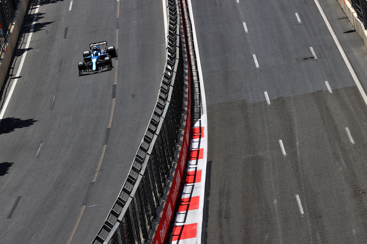 GP AZERBAIJAN, Esteban Ocon (FRA) Alpine F1 Team A521.
05.06.2021. Formula 1 World Championship, Rd 6, Azerbaijan Grand Prix, Baku Street Circuit, Azerbaijan, Qualifiche Day.
- www.xpbimages.com, EMail: requests@xpbimages.com © Copyright: Moy / XPB Images