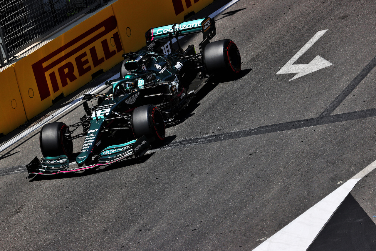 GP AZERBAIJAN, Lance Stroll (CDN) Aston Martin F1 Team AMR21.
05.06.2021. Formula 1 World Championship, Rd 6, Azerbaijan Grand Prix, Baku Street Circuit, Azerbaijan, Qualifiche Day.
- www.xpbimages.com, EMail: requests@xpbimages.com © Copyright: Batchelor / XPB Images