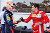 GP AZERBAIJAN, Charles Leclerc (MON) Ferrari (Right) celebrates his pole position in qualifying parc ferme with Max Verstappen (NLD) Red Bull Racing.
05.06.2021. Formula 1 World Championship, Rd 6, Azerbaijan Grand Prix, Baku Street Circuit, Azerbaijan, Qualifiche Day.
- www.xpbimages.com, EMail: requests@xpbimages.com © Copyright: Batchelor / XPB Images