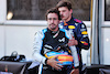 GP AZERBAIJAN, Fernando Alonso (ESP) Alpine F1 Team with Max Verstappen (NLD) Red Bull Racing in qualifying parc ferme.
05.06.2021. Formula 1 World Championship, Rd 6, Azerbaijan Grand Prix, Baku Street Circuit, Azerbaijan, Qualifiche Day.
- www.xpbimages.com, EMail: requests@xpbimages.com © Copyright: Batchelor / XPB Images