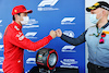 GP AZERBAIJAN, Charles Leclerc (MON) Ferrari celebrates his pole position in qualifying parc ferme.
05.06.2021. Formula 1 World Championship, Rd 6, Azerbaijan Grand Prix, Baku Street Circuit, Azerbaijan, Qualifiche Day.
- www.xpbimages.com, EMail: requests@xpbimages.com © Copyright: Batchelor / XPB Images