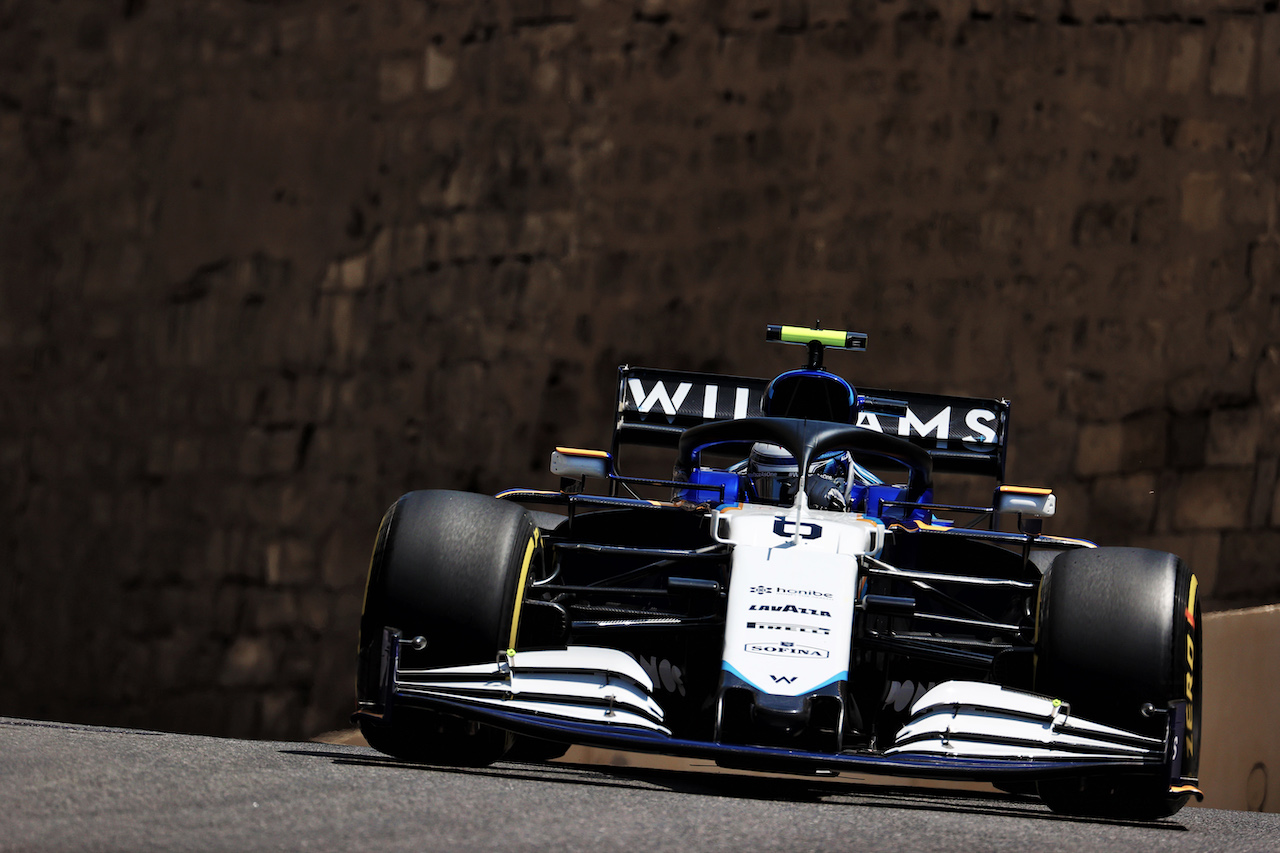 GP AZERBAIJAN, Nicholas Latifi (CDN) Williams Racing FW43B.
04.06.2021. Formula 1 World Championship, Rd 6, Azerbaijan Grand Prix, Baku Street Circuit, Azerbaijan, Practice Day.
- www.xpbimages.com, EMail: requests@xpbimages.com © Copyright: Batchelor / XPB Images