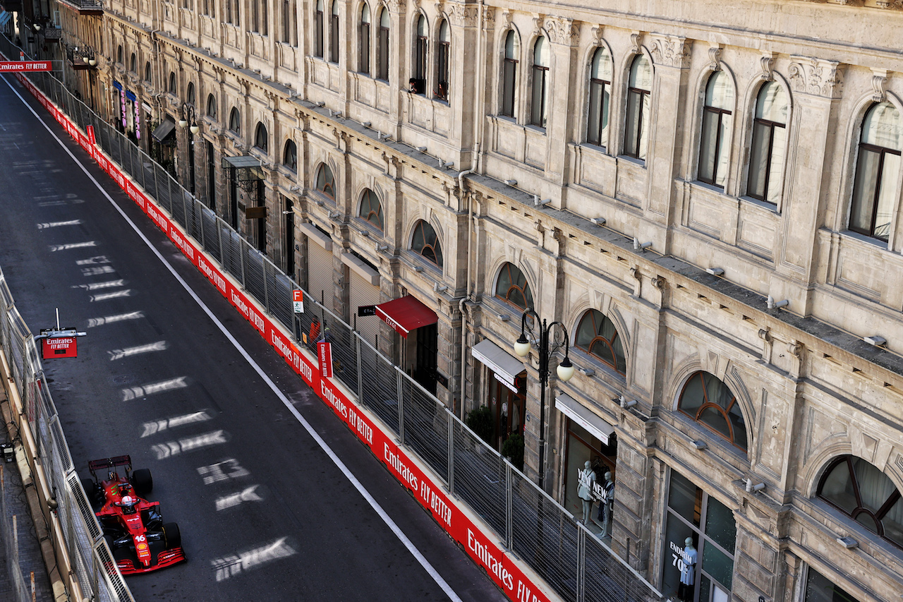 GP AZERBAIJAN, Charles Leclerc (MON) Ferrari SF-21.
04.06.2021. Formula 1 World Championship, Rd 6, Azerbaijan Grand Prix, Baku Street Circuit, Azerbaijan, Practice Day.
- www.xpbimages.com, EMail: requests@xpbimages.com © Copyright: Batchelor / XPB Images