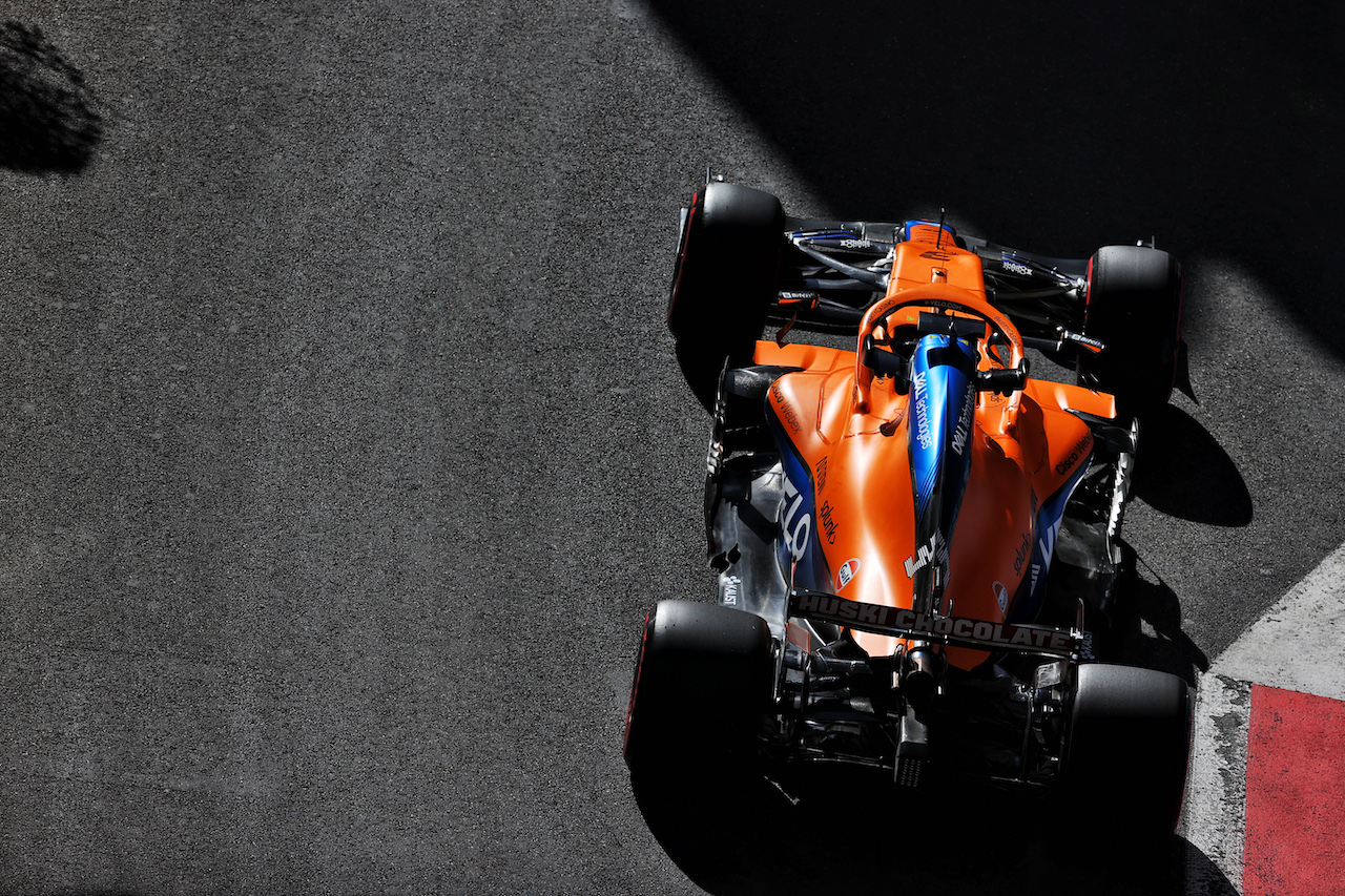 GP AZERBAIJAN, Daniel Ricciardo (AUS) McLaren MCL35M.
04.06.2021. Formula 1 World Championship, Rd 6, Azerbaijan Grand Prix, Baku Street Circuit, Azerbaijan, Practice Day.
- www.xpbimages.com, EMail: requests@xpbimages.com © Copyright: Batchelor / XPB Images