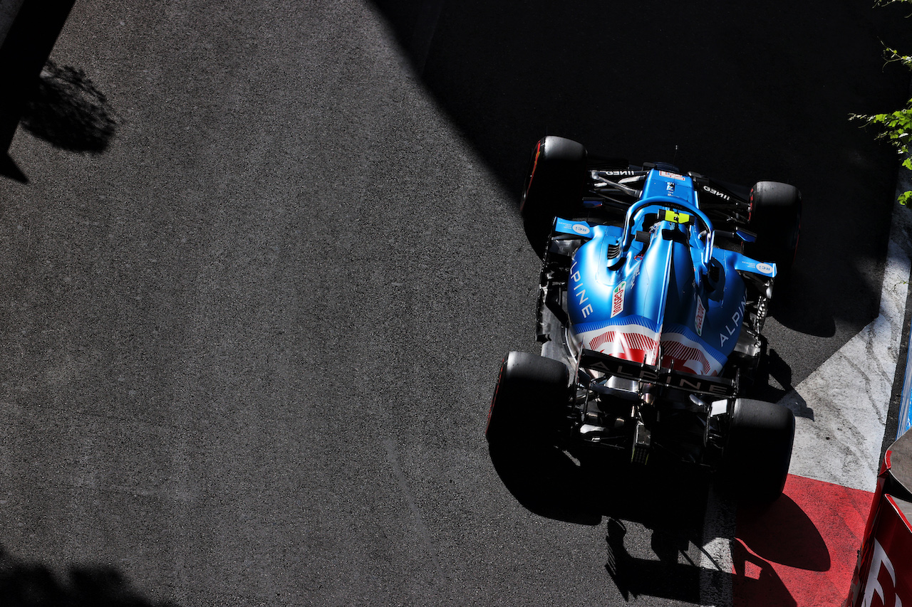 GP AZERBAIJAN, Esteban Ocon (FRA) Alpine F1 Team A521.
04.06.2021. Formula 1 World Championship, Rd 6, Azerbaijan Grand Prix, Baku Street Circuit, Azerbaijan, Practice Day.
- www.xpbimages.com, EMail: requests@xpbimages.com © Copyright: Batchelor / XPB Images