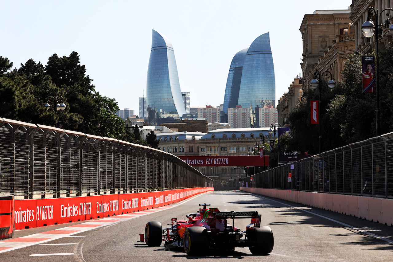 GP AZERBAIJAN, Charles Leclerc (MON) Ferrari SF-21.
04.06.2021. Formula 1 World Championship, Rd 6, Azerbaijan Grand Prix, Baku Street Circuit, Azerbaijan, Practice Day.
- www.xpbimages.com, EMail: requests@xpbimages.com © Copyright: Moy / XPB Images