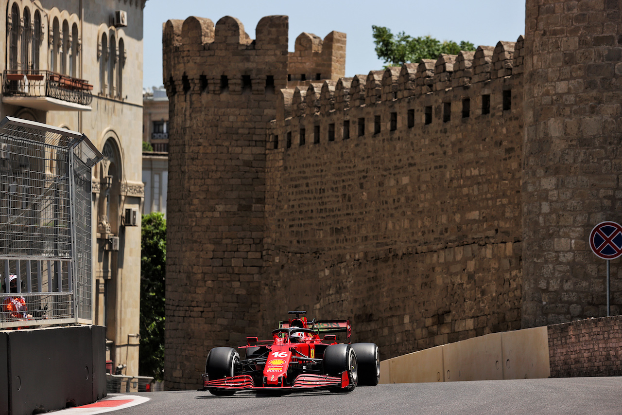 GP AZERBAIJAN, Charles Leclerc (MON) Ferrari SF-21.
04.06.2021. Formula 1 World Championship, Rd 6, Azerbaijan Grand Prix, Baku Street Circuit, Azerbaijan, Practice Day.
- www.xpbimages.com, EMail: requests@xpbimages.com © Copyright: Batchelor / XPB Images