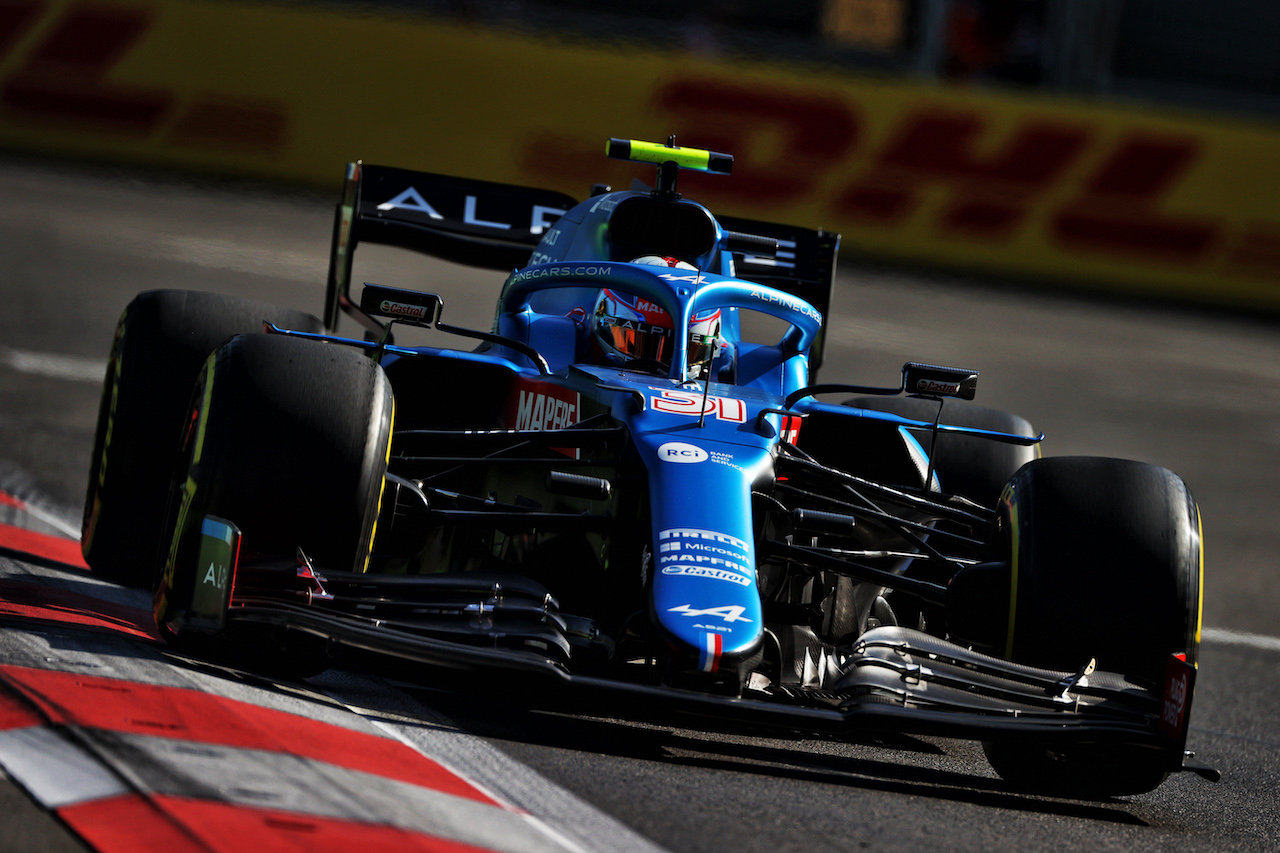 GP AZERBAIJAN, Esteban Ocon (FRA) Alpine F1 Team A521.
04.06.2021. Formula 1 World Championship, Rd 6, Azerbaijan Grand Prix, Baku Street Circuit, Azerbaijan, Practice Day.
- www.xpbimages.com, EMail: requests@xpbimages.com © Copyright: Moy / XPB Images