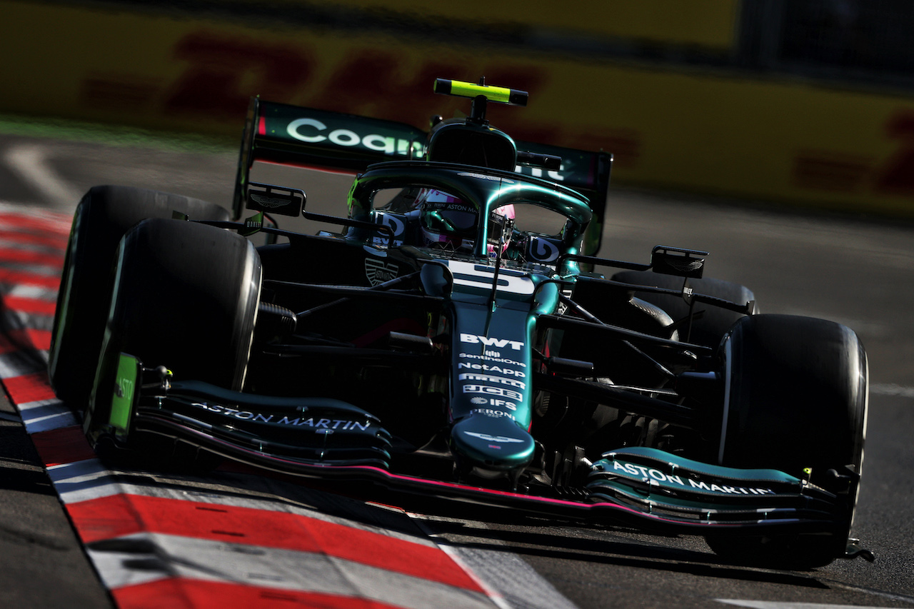 GP AZERBAIJAN, Sebastian Vettel (GER) Aston Martin F1 Team AMR21.
04.06.2021. Formula 1 World Championship, Rd 6, Azerbaijan Grand Prix, Baku Street Circuit, Azerbaijan, Practice Day.
- www.xpbimages.com, EMail: requests@xpbimages.com © Copyright: Moy / XPB Images