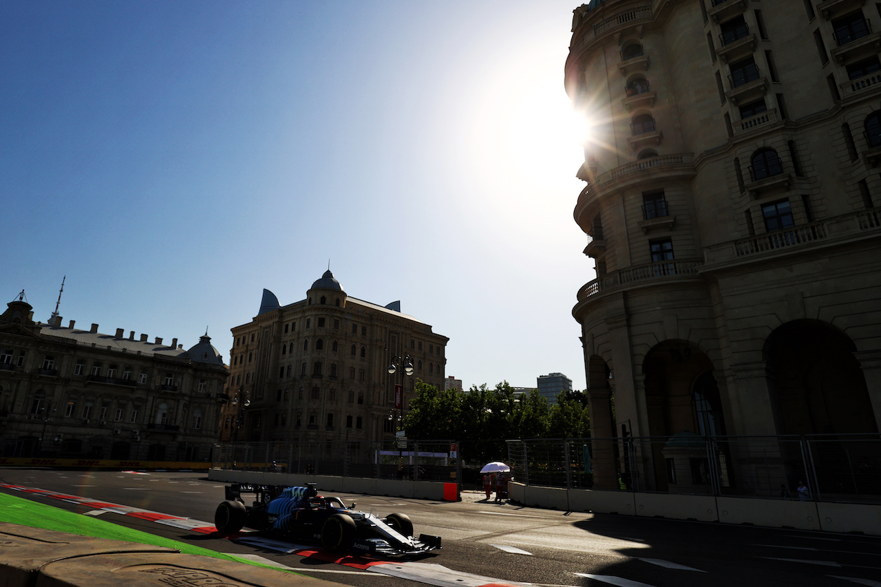 GP AZERBAIJAN, George Russell (GBR) Williams Racing FW43B.
04.06.2021. Formula 1 World Championship, Rd 6, Azerbaijan Grand Prix, Baku Street Circuit, Azerbaijan, Practice Day.
- www.xpbimages.com, EMail: requests@xpbimages.com © Copyright: Moy / XPB Images