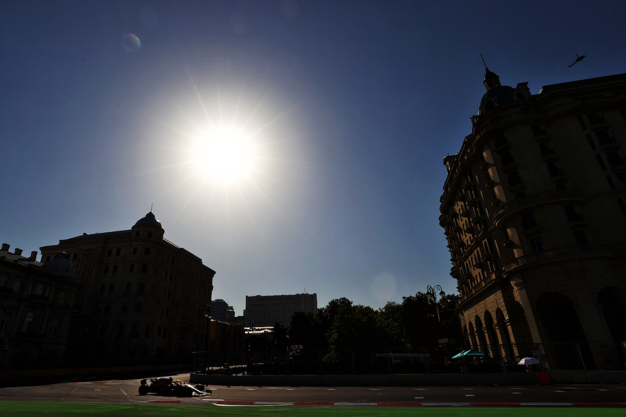 GP AZERBAIJAN, Daniel Ricciardo (AUS) McLaren MCL35M.
04.06.2021. Formula 1 World Championship, Rd 6, Azerbaijan Grand Prix, Baku Street Circuit, Azerbaijan, Practice Day.
- www.xpbimages.com, EMail: requests@xpbimages.com © Copyright: Moy / XPB Images