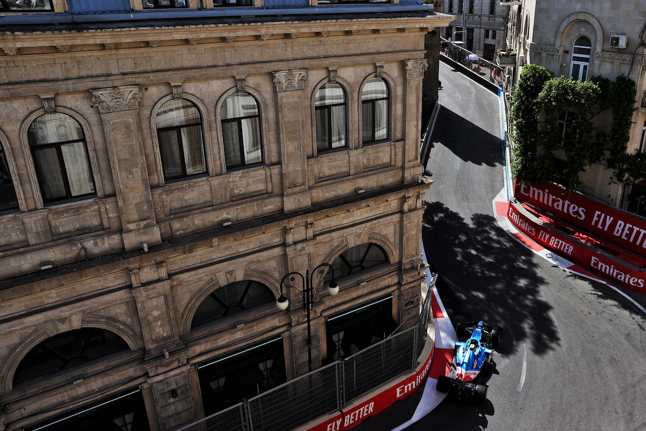 GP AZERBAIJAN, Esteban Ocon (FRA) Alpine F1 Team A521.
04.06.2021. Formula 1 World Championship, Rd 6, Azerbaijan Grand Prix, Baku Street Circuit, Azerbaijan, Practice Day.
- www.xpbimages.com, EMail: requests@xpbimages.com © Copyright: Batchelor / XPB Images