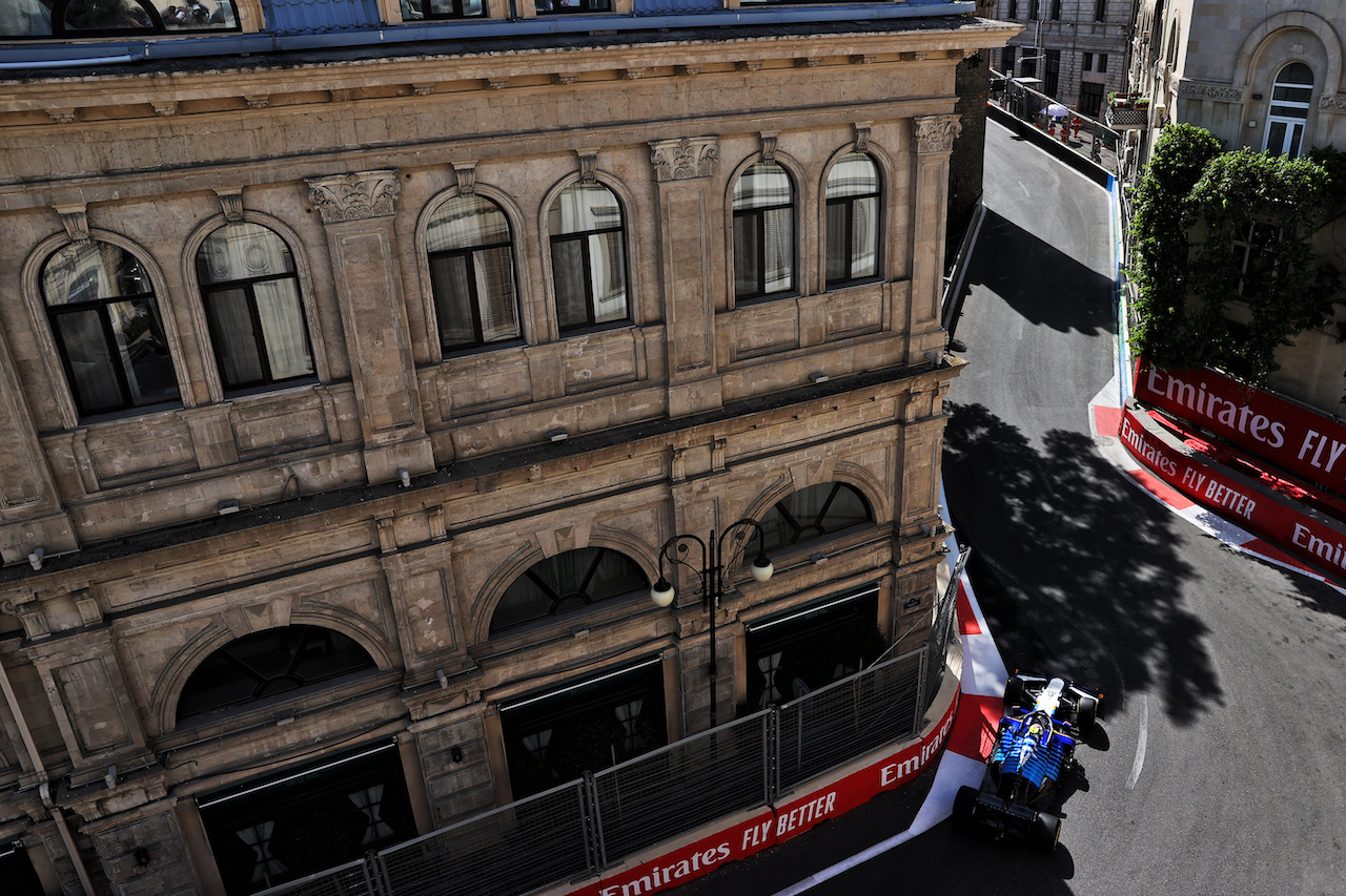 GP AZERBAIJAN, Nicholas Latifi (CDN) Williams Racing FW43B.
04.06.2021. Formula 1 World Championship, Rd 6, Azerbaijan Grand Prix, Baku Street Circuit, Azerbaijan, Practice Day.
- www.xpbimages.com, EMail: requests@xpbimages.com © Copyright: Batchelor / XPB Images