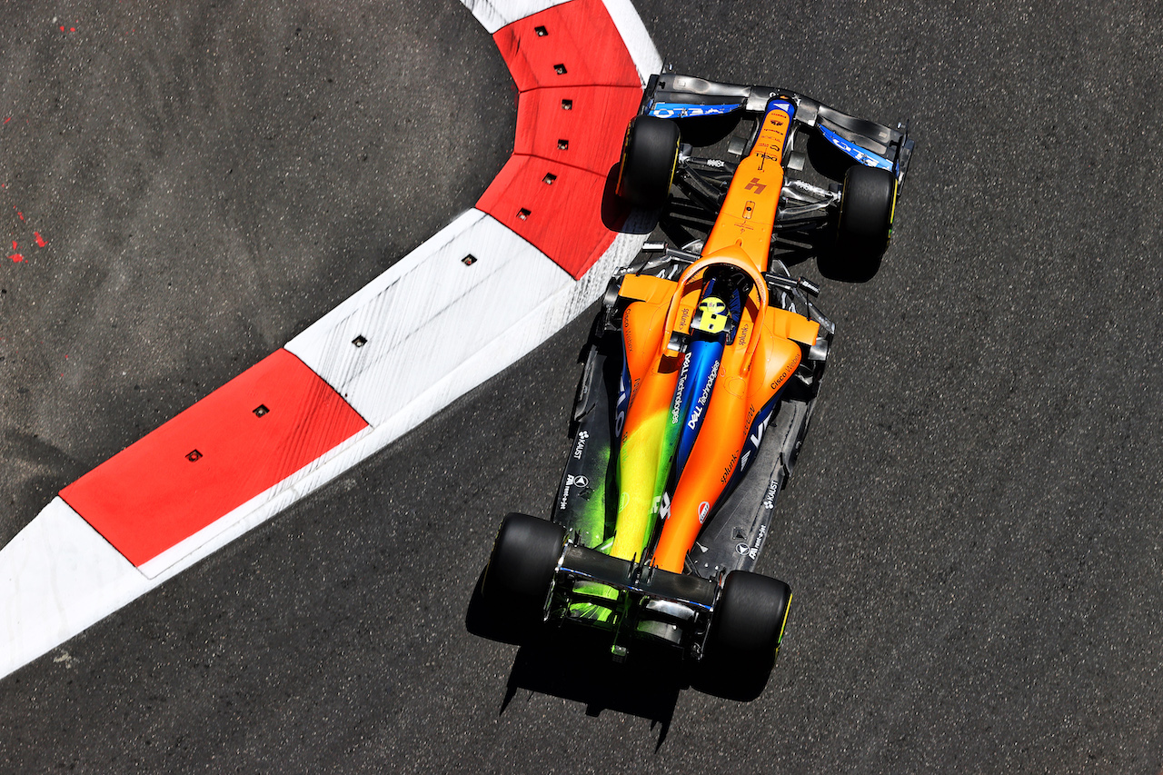 GP AZERBAIJAN, Lando Norris (GBR) McLaren MCL35M.
04.06.2021. Formula 1 World Championship, Rd 6, Azerbaijan Grand Prix, Baku Street Circuit, Azerbaijan, Practice Day.
- www.xpbimages.com, EMail: requests@xpbimages.com © Copyright: Moy / XPB Images