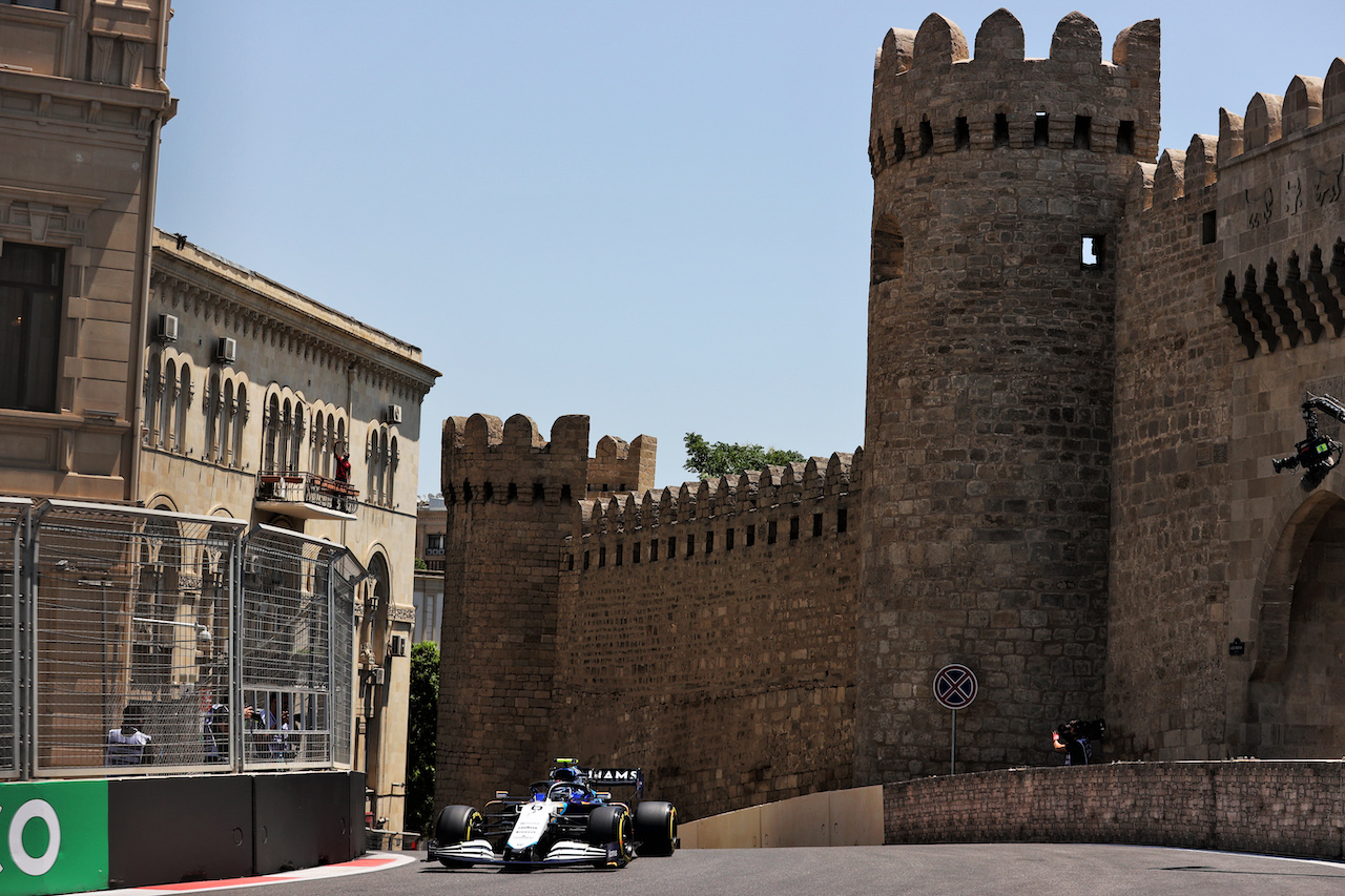 GP AZERBAIJAN, Nicholas Latifi (CDN) Williams Racing FW43B.
04.06.2021. Formula 1 World Championship, Rd 6, Azerbaijan Grand Prix, Baku Street Circuit, Azerbaijan, Practice Day.
- www.xpbimages.com, EMail: requests@xpbimages.com © Copyright: Batchelor / XPB Images