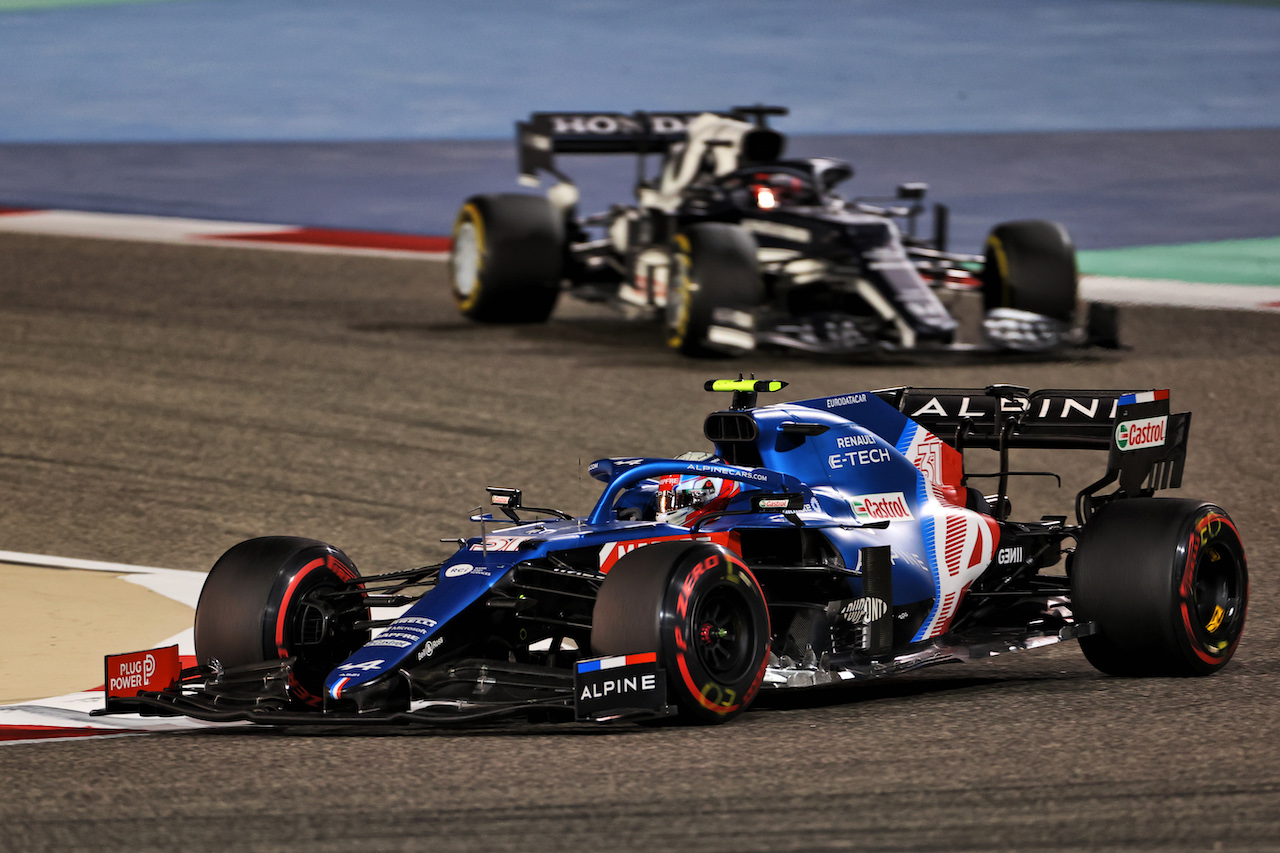 GP BAHRAIN, Esteban Ocon (FRA) Alpine F1 Team A521.
28.03.2021. Formula 1 World Championship, Rd 1, Bahrain Grand Prix, Sakhir, Bahrain, Gara Day.
- www.xpbimages.com, EMail: requests@xpbimages.com © Copyright: Charniaux / XPB Images