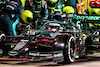 GP BAHRAIN, Sebastian Vettel (GER) Aston Martin F1 Team AMR21 makes a pit stop.
28.03.2021. Formula 1 World Championship, Rd 1, Bahrain Grand Prix, Sakhir, Bahrain, Gara Day.
- www.xpbimages.com, EMail: requests@xpbimages.com © Copyright: Moy / XPB Images