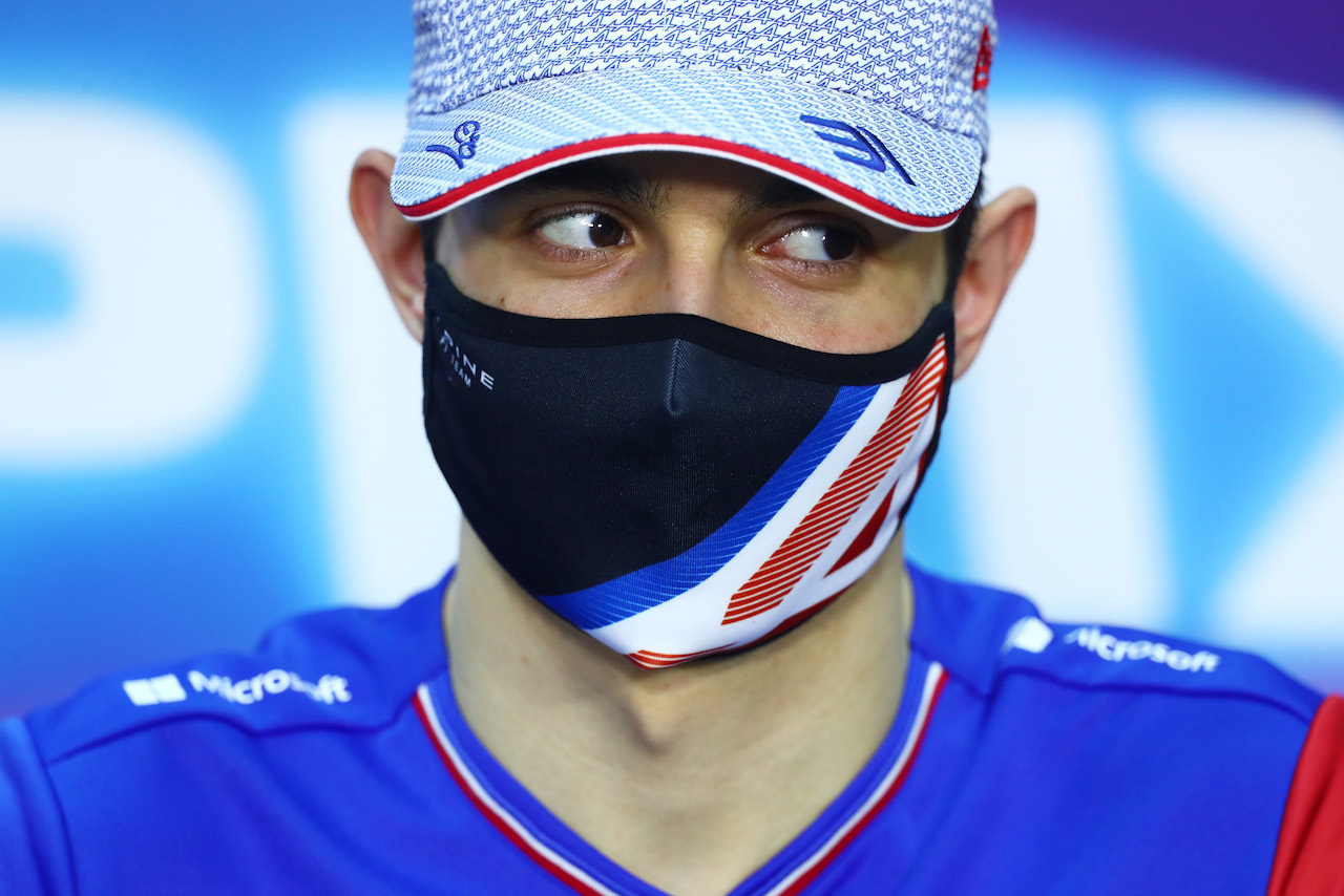 GP BAHRAIN, Esteban Ocon (FRA) Alpine F1 Team in the FIA Press Conference.
25.03.2021. Formula 1 World Championship, Rd 1, Bahrain Grand Prix, Sakhir, Bahrain, Preparation Day.
- www.xpbimages.com, EMail: requests@xpbimages.com © Copyright: FIA Pool Image for Editorial Use Only
