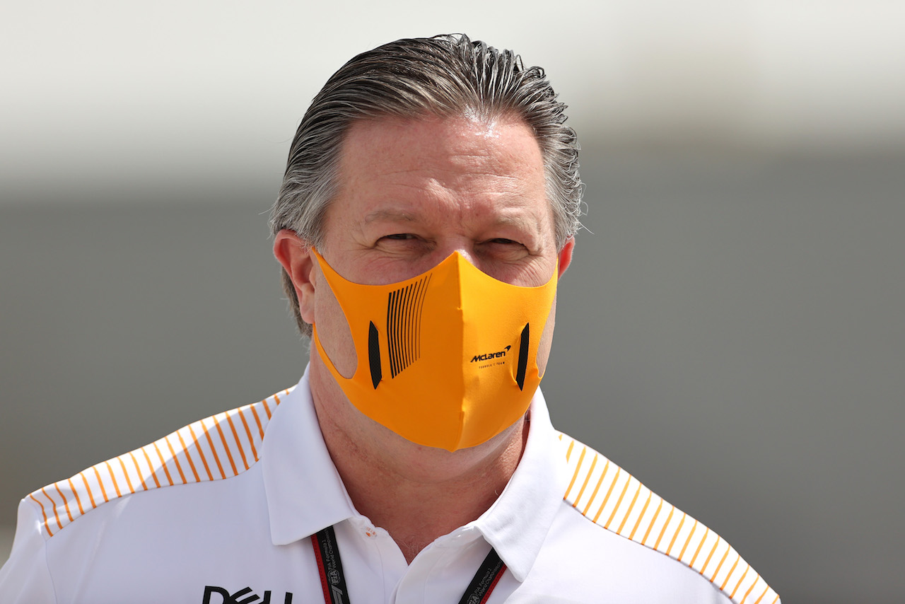GP BAHRAIN, Zak Brown (USA), McLaren F1 Team Executive Director 25.03.2021. Formula 1 World Championship, Rd 1, Bahrain Grand Prix, Sakhir, Bahrain, Preparation Day.- www.xpbimages.com, EMail: requests@xpbimages.com © Copyright: Charniaux / XPB Images