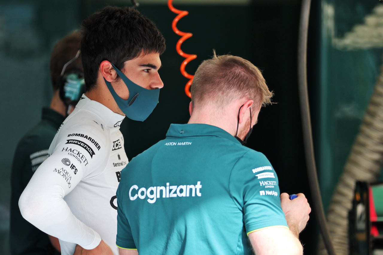 GP BAHRAIN, Lance Stroll (CDN) Aston Martin F1 Team.
25.03.2021. Formula 1 World Championship, Rd 1, Bahrain Grand Prix, Sakhir, Bahrain, Preparation Day.
- www.xpbimages.com, EMail: requests@xpbimages.com © Copyright: Batchelor / XPB Images