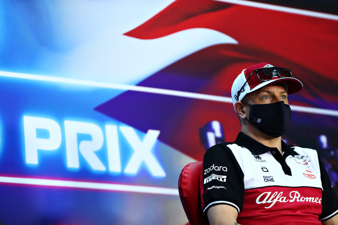 GP BAHRAIN, Kimi Raikkonen (FIN) Alfa Romeo Racing in the FIA Press Conference.
25.03.2021. Formula 1 World Championship, Rd 1, Bahrain Grand Prix, Sakhir, Bahrain, Preparation Day.
- www.xpbimages.com, EMail: requests@xpbimages.com © Copyright: FIA Pool Image for Editorial Use Only
