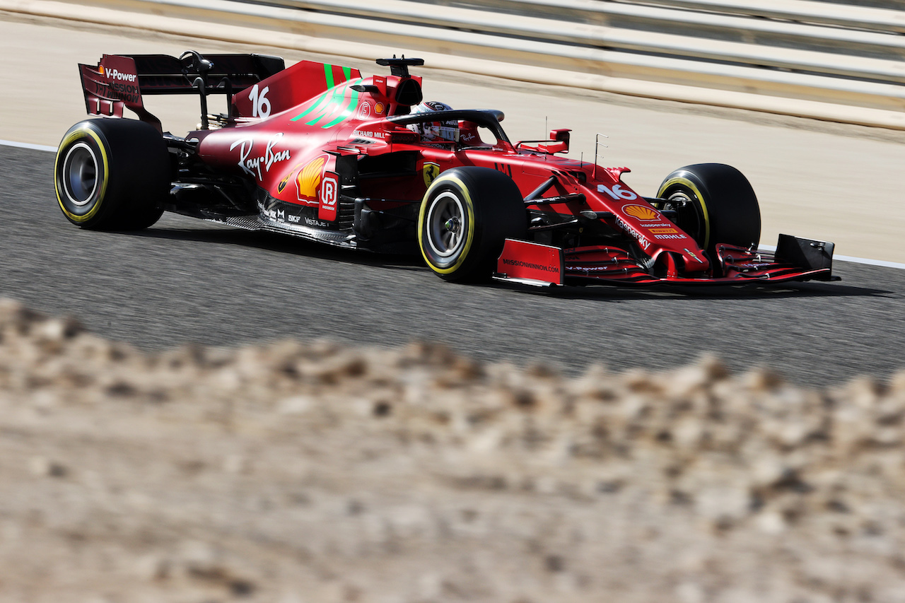 GP BAHRAIN, Charles Leclerc (MON) Ferrari SF-21.
27.03.2021. Formula 1 World Championship, Rd 1, Bahrain Grand Prix, Sakhir, Bahrain, Qualifiche Day.
- www.xpbimages.com, EMail: requests@xpbimages.com © Copyright: Charniaux / XPB Images