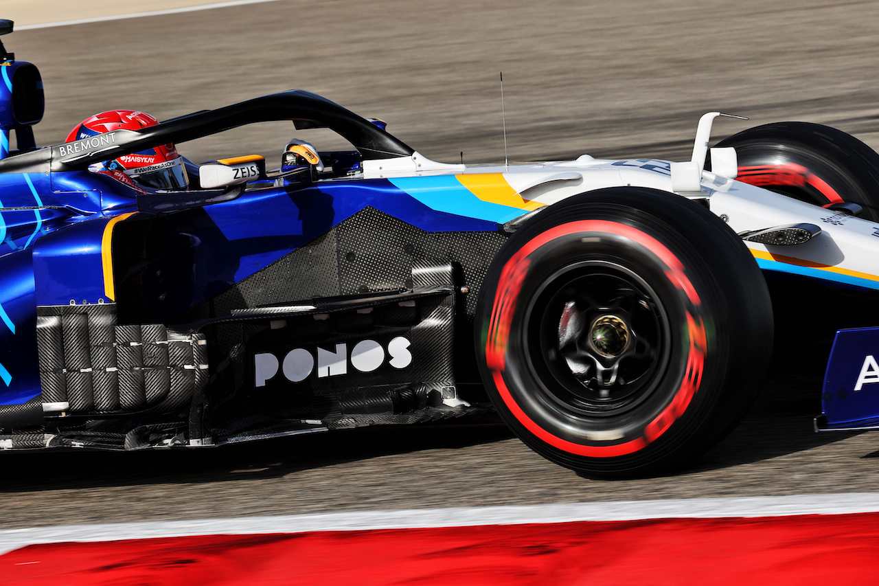 GP BAHRAIN, George Russell (GBR) Williams Racing FW43B.
27.03.2021. Formula 1 World Championship, Rd 1, Bahrain Grand Prix, Sakhir, Bahrain, Qualifiche Day.
- www.xpbimages.com, EMail: requests@xpbimages.com © Copyright: Batchelor / XPB Images