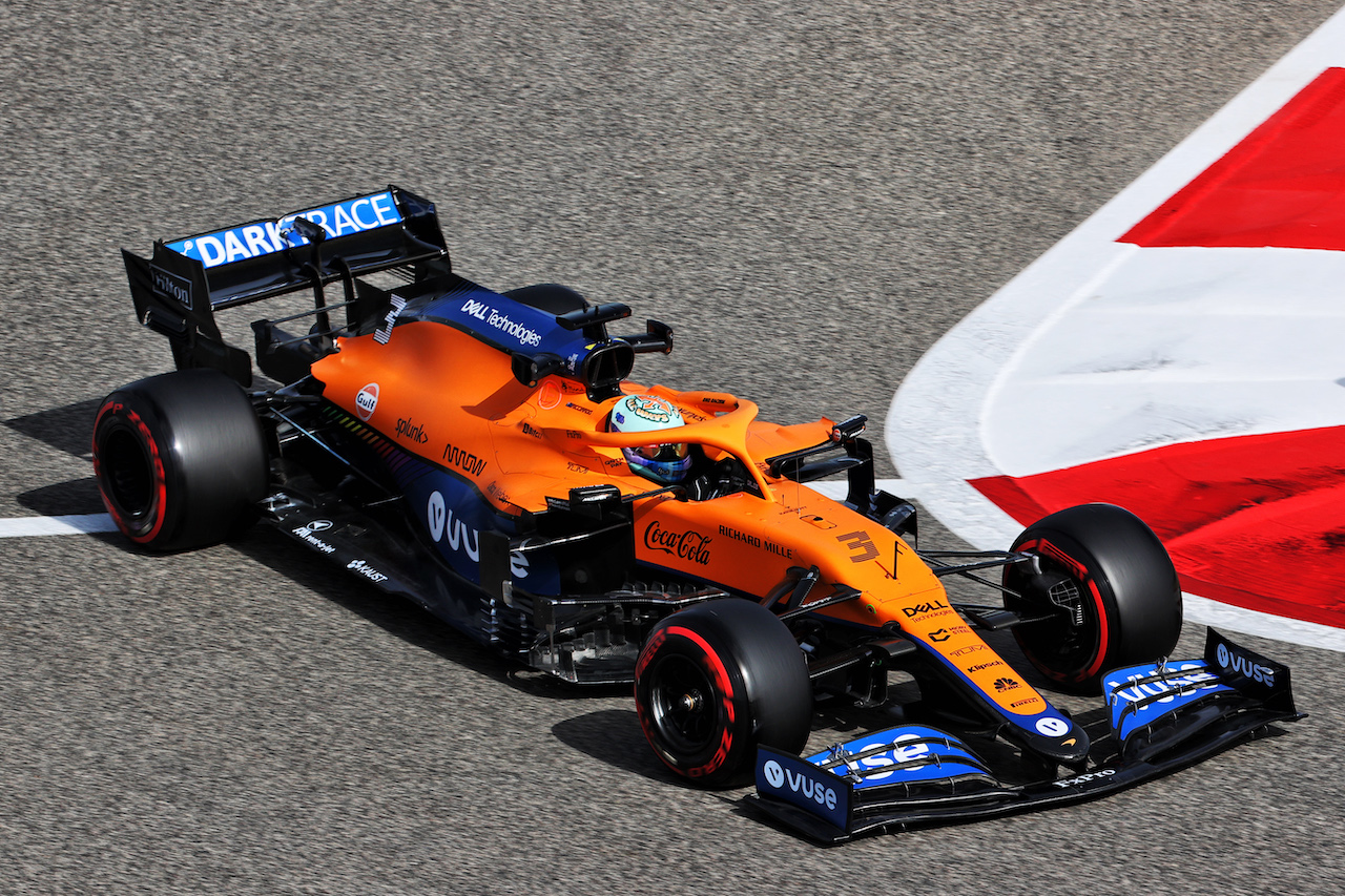 GP BAHRAIN, Daniel Ricciardo (AUS) McLaren MCL35M.
26.03.2021. Formula 1 World Championship, Rd 1, Bahrain Grand Prix, Sakhir, Bahrain, Practice Day
- www.xpbimages.com, EMail: requests@xpbimages.com © Copyright: Charniaux / XPB Images