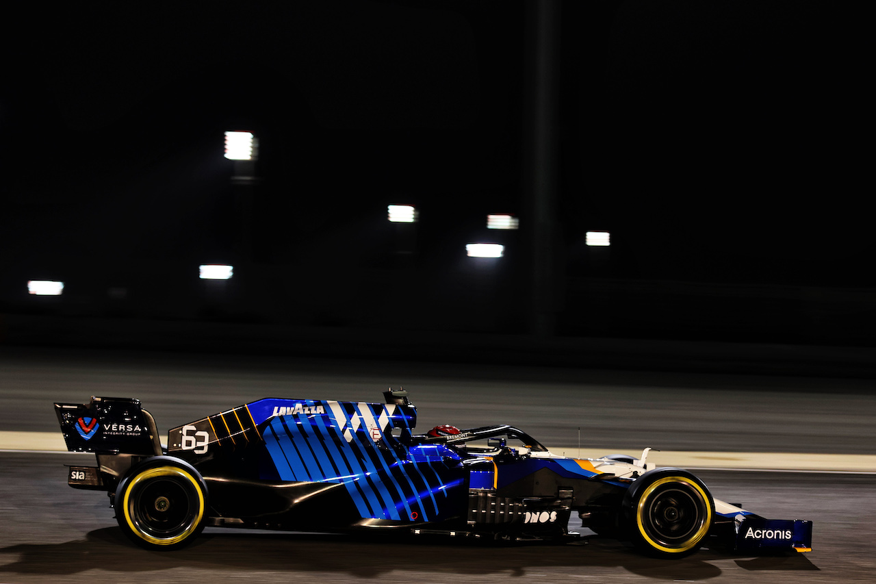 GP BAHRAIN, George Russell (GBR) Williams Racing FW43B.
26.03.2021. Formula 1 World Championship, Rd 1, Bahrain Grand Prix, Sakhir, Bahrain, Practice Day
- www.xpbimages.com, EMail: requests@xpbimages.com © Copyright: Batchelor / XPB Images