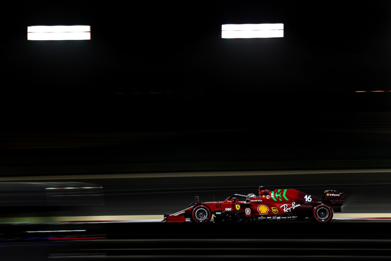GP BAHRAIN, Charles Leclerc (FRA), Ferrari 
26.03.2021. Formula 1 World Championship, Rd 1, Bahrain Grand Prix, Sakhir, Bahrain, Practice Day
- www.xpbimages.com, EMail: requests@xpbimages.com © Copyright: Charniaux / XPB Images