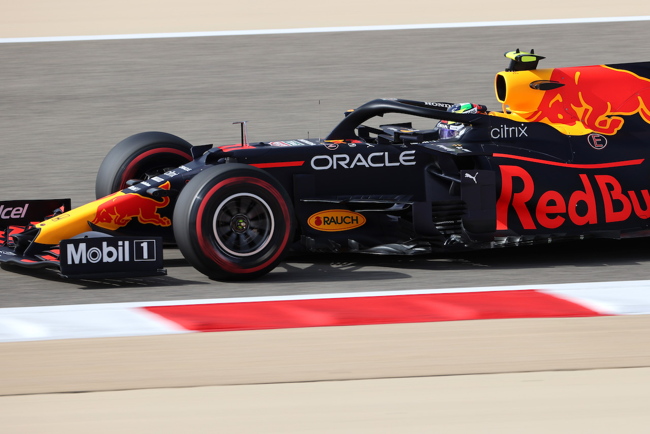 GP BAHRAIN, Sergio Perez (MEX), Red Bull Racing 
26.03.2021. Formula 1 World Championship, Rd 1, Bahrain Grand Prix, Sakhir, Bahrain, Practice Day
- www.xpbimages.com, EMail: requests@xpbimages.com ¬© Copyright: Charniaux / XPB Images