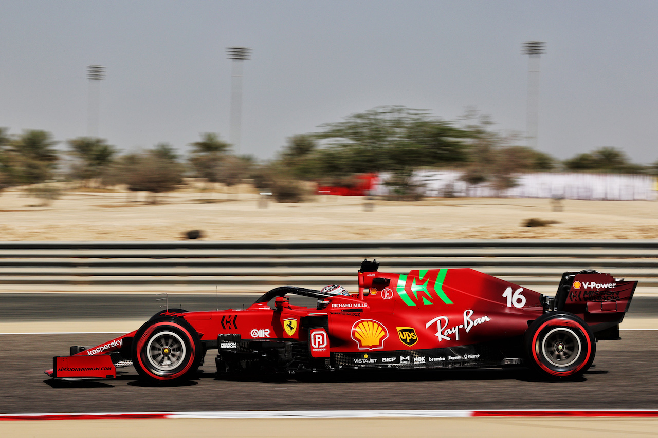 GP BAHRAIN, Charles Leclerc (MON) Ferrari SF-21.
26.03.2021. Formula 1 World Championship, Rd 1, Bahrain Grand Prix, Sakhir, Bahrain, Practice Day
- www.xpbimages.com, EMail: requests@xpbimages.com © Copyright: Batchelor / XPB Images