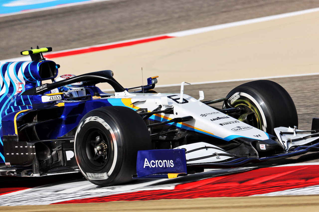 GP BAHRAIN, Nicholas Latifi (CDN) Williams Racing FW43B.
26.03.2021. Formula 1 World Championship, Rd 1, Bahrain Grand Prix, Sakhir, Bahrain, Practice Day
- www.xpbimages.com, EMail: requests@xpbimages.com © Copyright: Batchelor / XPB Images