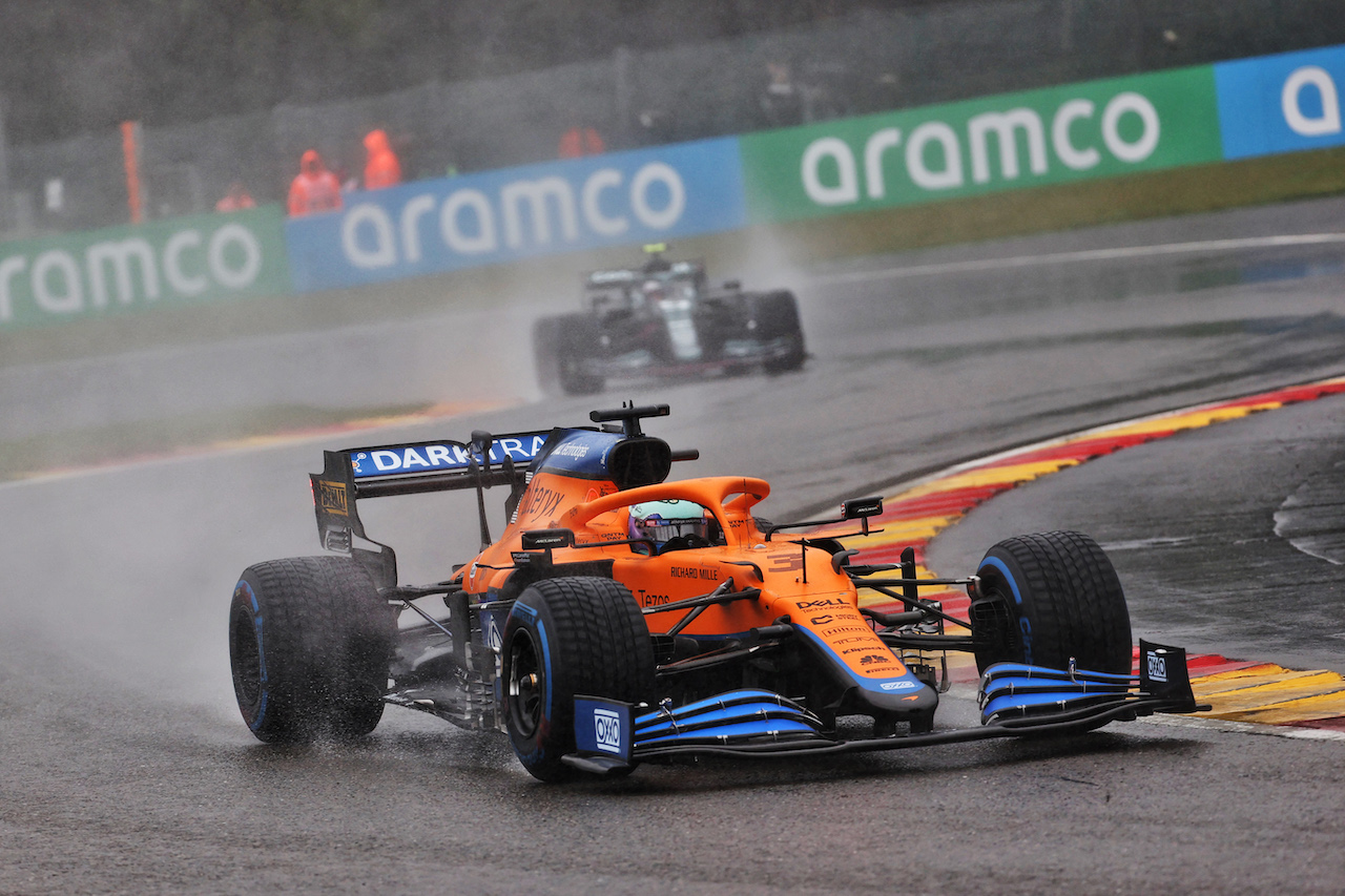 GP BELGIO, Daniel Ricciardo (AUS) McLaren MCL35M.
29.08.2021. Formula 1 World Championship, Rd 12, Belgian Grand Prix, Spa Francorchamps, Belgium, Gara Day.
- www.xpbimages.com, EMail: requests@xpbimages.com © Copyright: Batchelor / XPB Images
