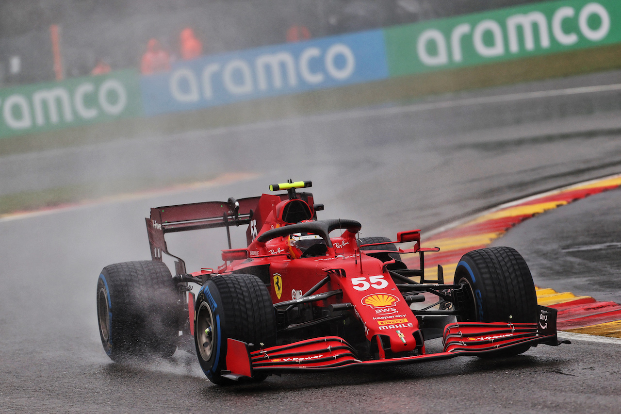 GP BELGIO, Carlos Sainz Jr (ESP) Ferrari SF-21.
29.08.2021. Formula 1 World Championship, Rd 12, Belgian Grand Prix, Spa Francorchamps, Belgium, Gara Day.
- www.xpbimages.com, EMail: requests@xpbimages.com © Copyright: Batchelor / XPB Images