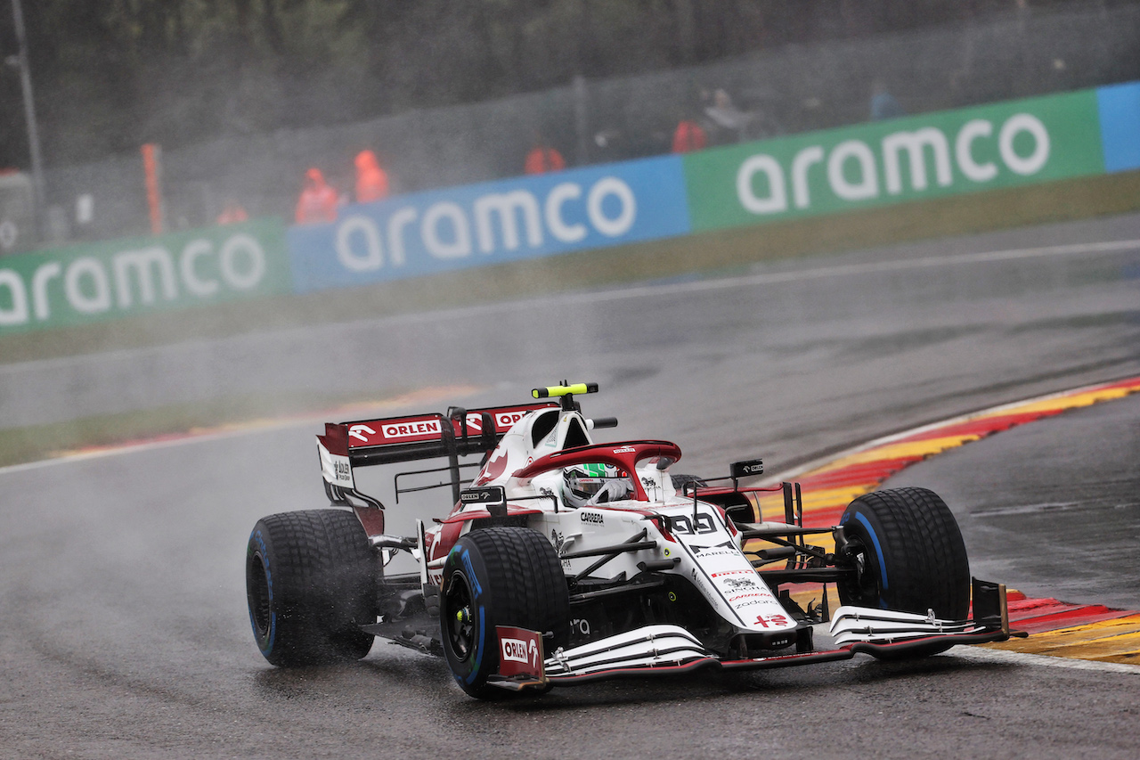 GP BELGIO, Antonio Giovinazzi (ITA) Alfa Romeo Racing C41.
29.08.2021. Formula 1 World Championship, Rd 12, Belgian Grand Prix, Spa Francorchamps, Belgium, Gara Day.
- www.xpbimages.com, EMail: requests@xpbimages.com © Copyright: Batchelor / XPB Images