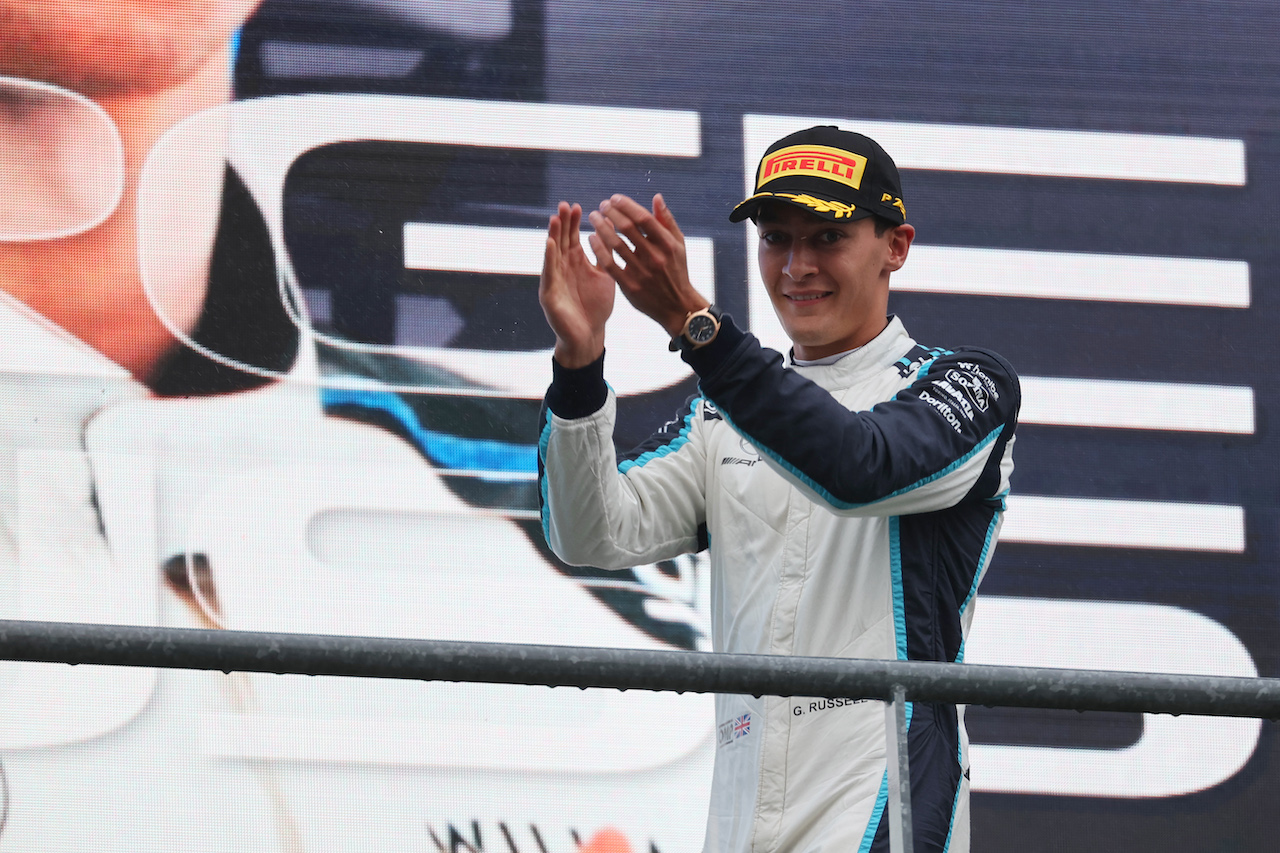 GP BELGIO, 2nd place George Russell (GBR) Williams Racing FW43B.
29.08.2021. Formula 1 World Championship, Rd 12, Belgian Grand Prix, Spa Francorchamps, Belgium, Gara Day.
- www.xpbimages.com, EMail: requests@xpbimages.com © Copyright: Batchelor / XPB Images