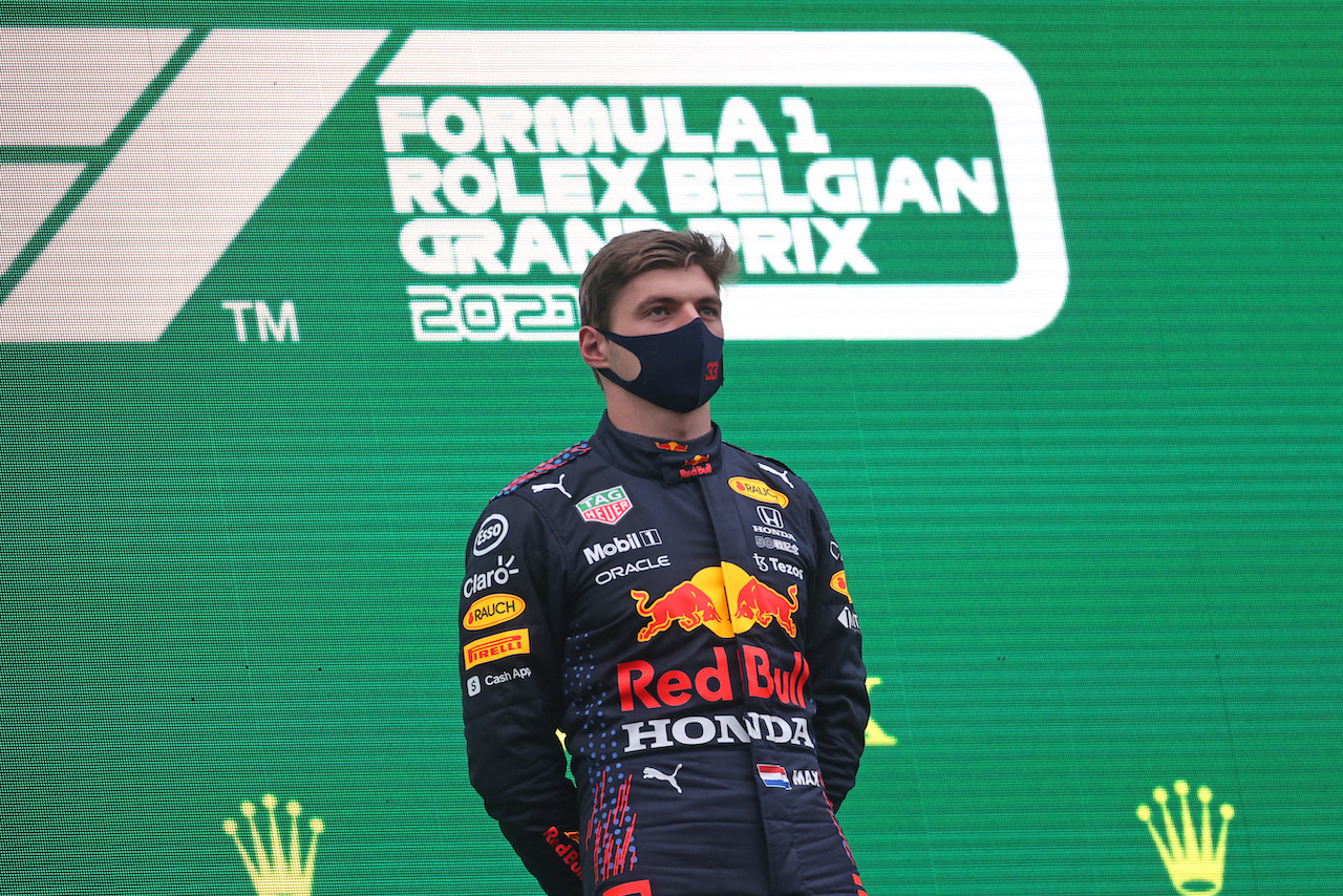 GP BELGIO, Max Verstappen (NLD), Red Bull Racing 
29.08.2021. Formula 1 World Championship, Rd 12, Belgian Grand Prix, Spa Francorchamps, Belgium, Gara Day.
- www.xpbimages.com, EMail: requests@xpbimages.com ¬© Copyright: Charniaux / XPB Images