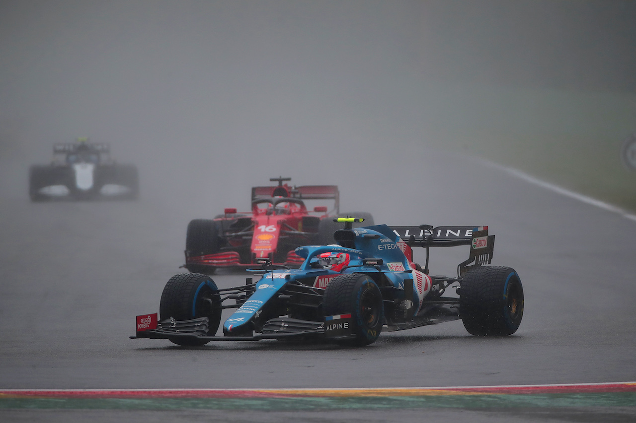 GP BELGIO, Esteban Ocon (FRA) Alpine F1 Team A521. 
29.08.2021. Formula 1 World Championship, Rd 12, Belgian Grand Prix, Spa Francorchamps, Belgium, Gara Day.
- www.xpbimages.com, EMail: requests@xpbimages.com © Copyright: XPB Images