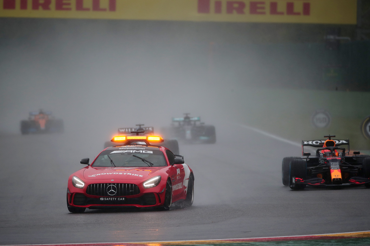 GP BELGIO, The Safety car.
29.08.2021. Formula 1 World Championship, Rd 12, Belgian Grand Prix, Spa Francorchamps, Belgium, Gara Day.
- www.xpbimages.com, EMail: requests@xpbimages.com © Copyright: XPB Images