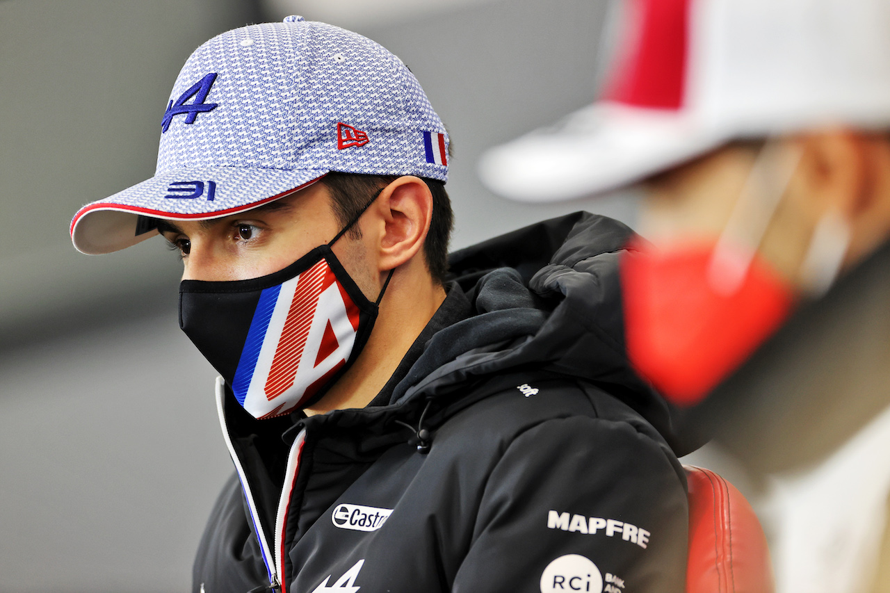 GP BELGIO, Esteban Ocon (FRA) Alpine F1 Team in the FIA Press Conference.
26.08.2021. Formula 1 World Championship, Rd 12, Belgian Grand Prix, Spa Francorchamps, Belgium, Preparation Day.
- www.xpbimages.com, EMail: requests@xpbimages.com © Copyright: Charniaux / XPB Images