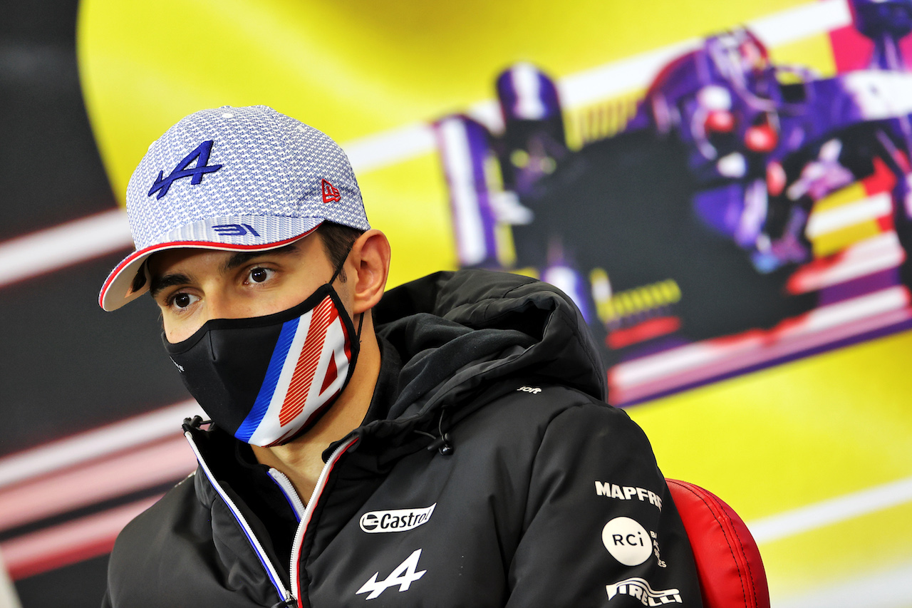 GP BELGIO, Esteban Ocon (FRA) Alpine F1 Team in the FIA Press Conference.
26.08.2021. Formula 1 World Championship, Rd 12, Belgian Grand Prix, Spa Francorchamps, Belgium, Preparation Day.
- www.xpbimages.com, EMail: requests@xpbimages.com © Copyright: Charniaux / XPB Images