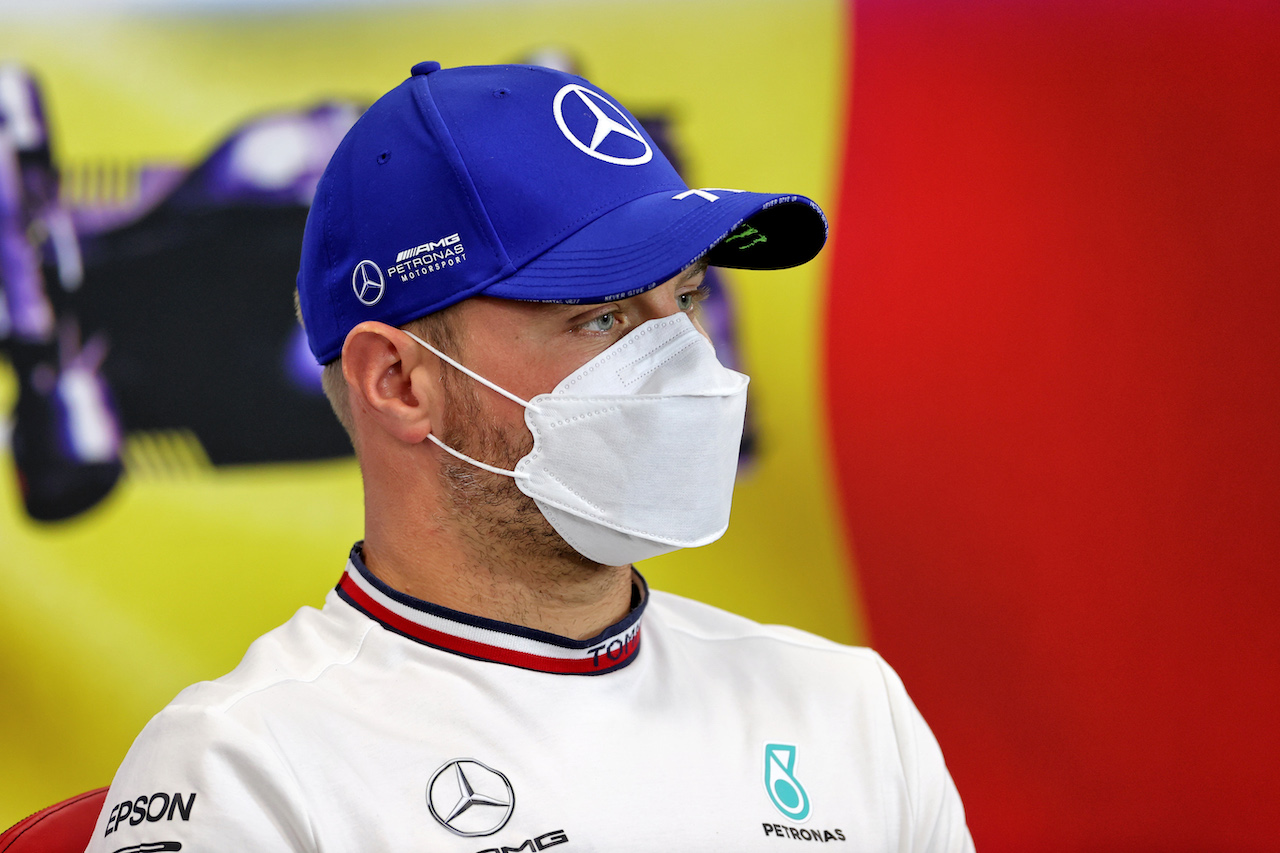 GP BELGIO, Valtteri Bottas (FIN) Mercedes AMG F1 in the FIA Press Conference.
26.08.2021. Formula 1 World Championship, Rd 12, Belgian Grand Prix, Spa Francorchamps, Belgium, Preparation Day.
- www.xpbimages.com, EMail: requests@xpbimages.com © Copyright: Charniaux / XPB Images