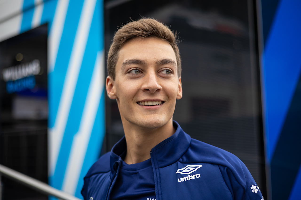 GP BELGIO, George Russell (GBR) Williams Racing.
26.08.2021. Formula 1 World Championship, Rd 12, Belgian Grand Prix, Spa Francorchamps, Belgium, Preparation Day.
- www.xpbimages.com, EMail: requests@xpbimages.com © Copyright: Bearne / XPB Images