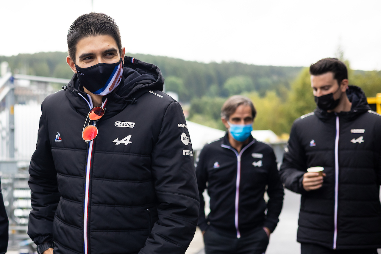 GP BELGIO, Esteban Ocon (FRA) Alpine F1 Team.
26.08.2021. Formula 1 World Championship, Rd 12, Belgian Grand Prix, Spa Francorchamps, Belgium, Preparation Day.
- www.xpbimages.com, EMail: requests@xpbimages.com © Copyright: Bearne / XPB Images