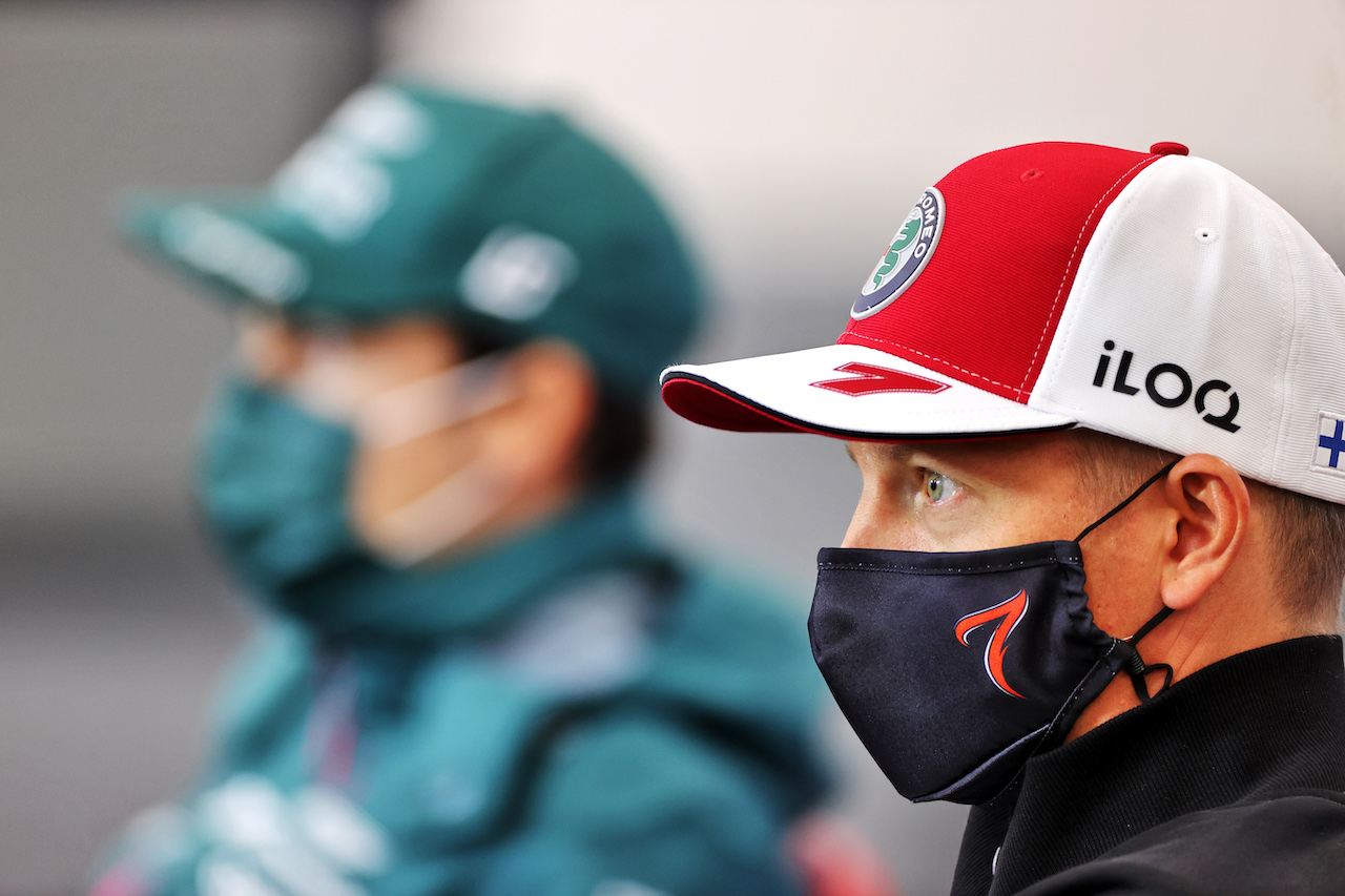 GP BELGIO, Kimi Raikkonen (FIN) Alfa Romeo Racing in the FIA Press Conference.
26.08.2021. Formula 1 World Championship, Rd 12, Belgian Grand Prix, Spa Francorchamps, Belgium, Preparation Day.
- www.xpbimages.com, EMail: requests@xpbimages.com © Copyright: Charniaux / XPB Images
