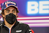 GP BELGIO, Fernando Alonso (ESP) Alpine F1 Team in the FIA Press Conference.
26.08.2021. Formula 1 World Championship, Rd 12, Belgian Grand Prix, Spa Francorchamps, Belgium, Preparation Day.
- www.xpbimages.com, EMail: requests@xpbimages.com © Copyright: Charniaux / XPB Images