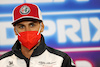 GP BELGIO, Antonio Giovinazzi (ITA) Alfa Romeo Racing in the FIA Press Conference.
26.08.2021. Formula 1 World Championship, Rd 12, Belgian Grand Prix, Spa Francorchamps, Belgium, Preparation Day.
- www.xpbimages.com, EMail: requests@xpbimages.com © Copyright: Charniaux / XPB Images